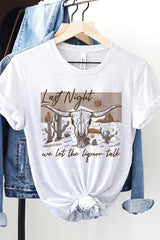 Last Night Graphic T Shirt