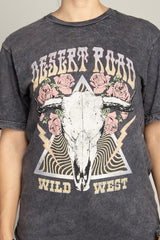 Desert Road Wild West Graphic T Shirt