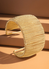 Boho Wire Wrapped Cuff Bracelet - Dainty NYC