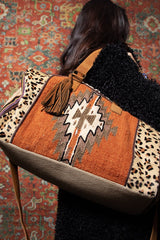Boho Exotic Leopard Pattern Weekender Duffel Bag - Dainty Jewelry NYC