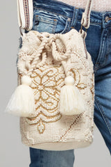 Boho Handwoven Ethnic Print Shoulder Bag - Dainty Jewelry NYC
