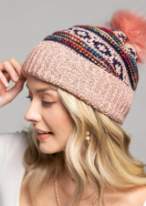 Stay warm and stylish with this playful decorative pom pom beanie! Boasting bright multi-colors and made from a cozy blend of 80% acrylic and 20% polyester, this hat is the perfect blend of fashion and comfort - no brain freeze here. So, let your personality shine through and stay warm this Fall with the decorative pom pom beanie!