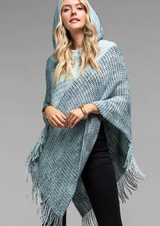 Keep cozy and stylish in our Mint Hooded Mesh Poncho! This classic knit comes with an intricately designed tassel accent, perfect for adding a little pizzazz to any look. Made of 100% acrylic with measurements of L 35.5" W 36" + Tassel 4.5", it's sure to keep you comfy and chic wherever life takes you! Layer it on and get ready to make a statement!