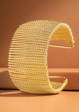 Boho Wire Wrapped Cuff Bracelet - Dainty NYC