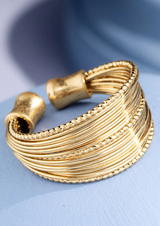 Make a statement with our Boho Layered Brass Textured Satin Ring! This one-of-a-kind accessory is all the rage, with its multi-layered design and brass finish that's sure to turn heads and get people talkin'. Show off your unique style and make a splash with this adjustable stunner that's sure to become your signature look!