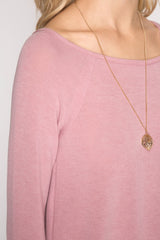 Long Sleeve Double Strap Top - Dainty NYC