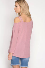 Long Sleeve Double Strap Top - Dainty NYC