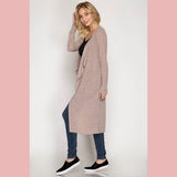Long Sleeve Open Maxi Duster - Dainty Jewelry NYC