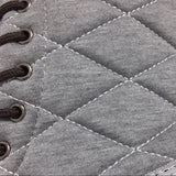 Black Gray Duck Boots Quilted Pattern - Dainty Jewelry NYC