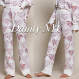 Lounge Heart Berber Fleece Pants - Dainty Jewelry NYC